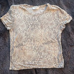 Aritzia snakeskin top